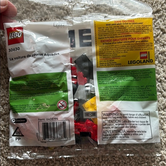 LEGO Games 2K Aquadirt Racer with Red and Gray Pieces Car Build 30630 - Picture 3 of 4